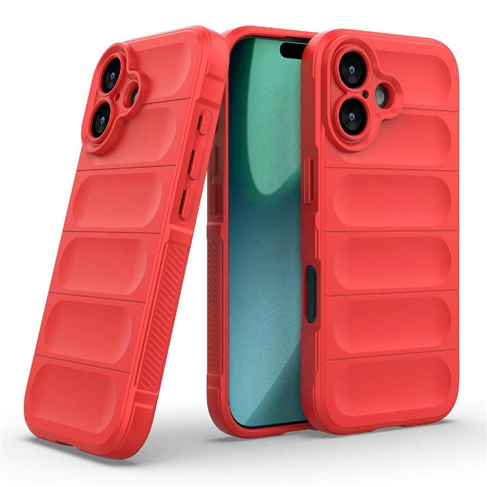 Rugg odolný gélový obal na iPhone 17 - červený