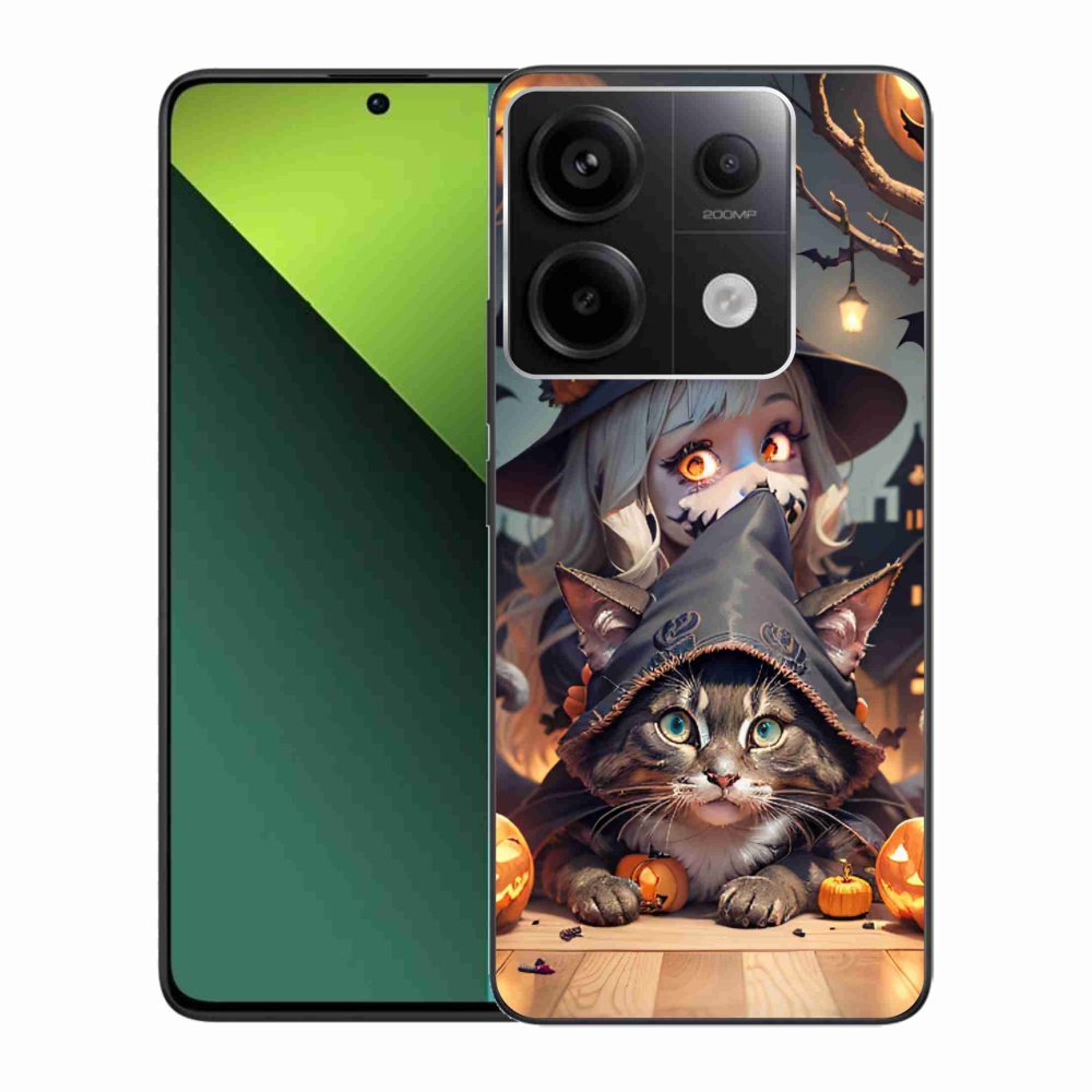 Gélový kryt mmCase na Xiaomi Redmi Note 13 Pro 5G/Poco X6 5G - čarodejnica s mačkou