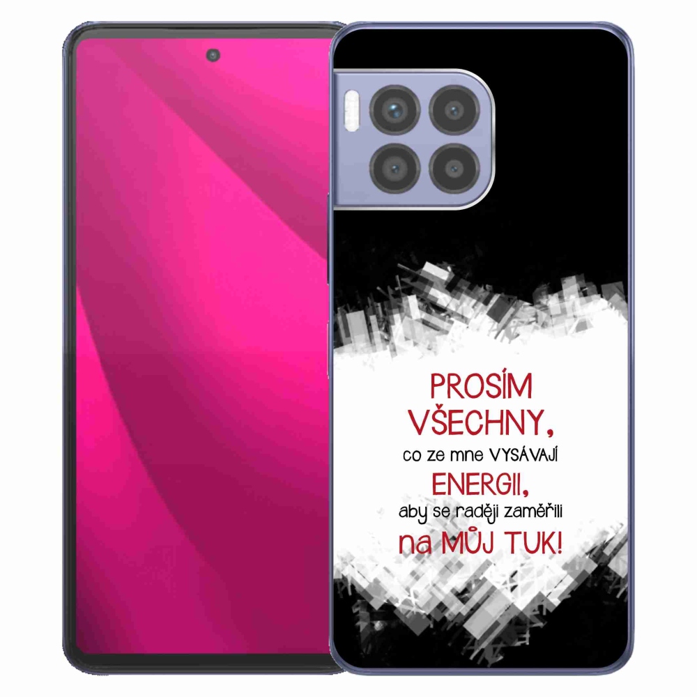 Gélový kryt mmCase na T-Mobile T Phone 2 Pro - vtipný text 1 červený