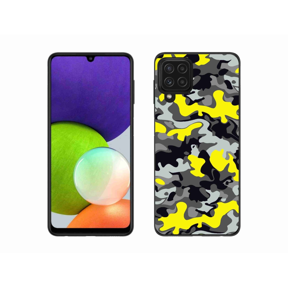 Gélový kryt mmCase na Samsung Galaxy A22 4G - maskáčový vzor 6