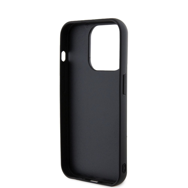 Karl Lagerfeld 3D Rubber Karl and Choupette Zadný Kryt pre iPhone 15 Pro Black