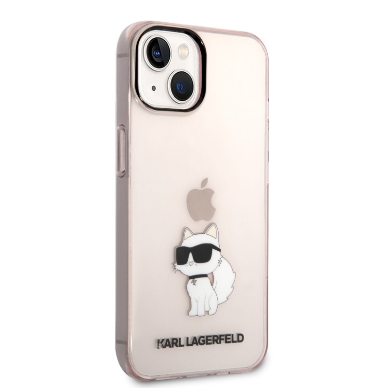 Karl Lagerfeld IML Choupette NFT zadní kryt pro iPhone 14 Plus růžový