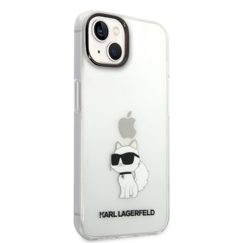 Karl Lagerfeld IML Choupette NFT Zadní Kryt pro iPhone 14 Plus - průhledný