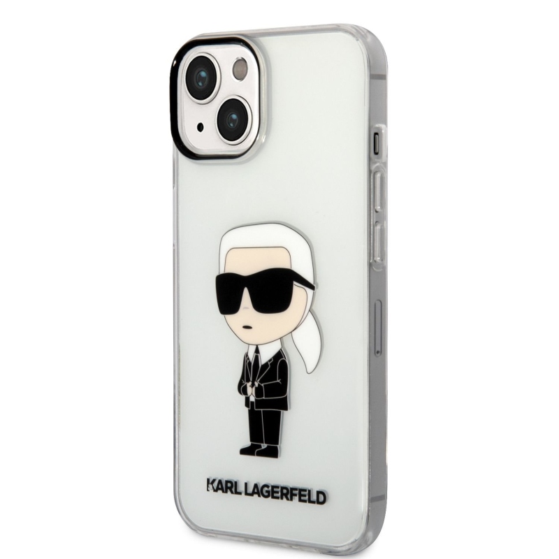 Karl Lagerfeld IML Ikonik NFT zadní kryt pro iPhone 14 Plus průhledný