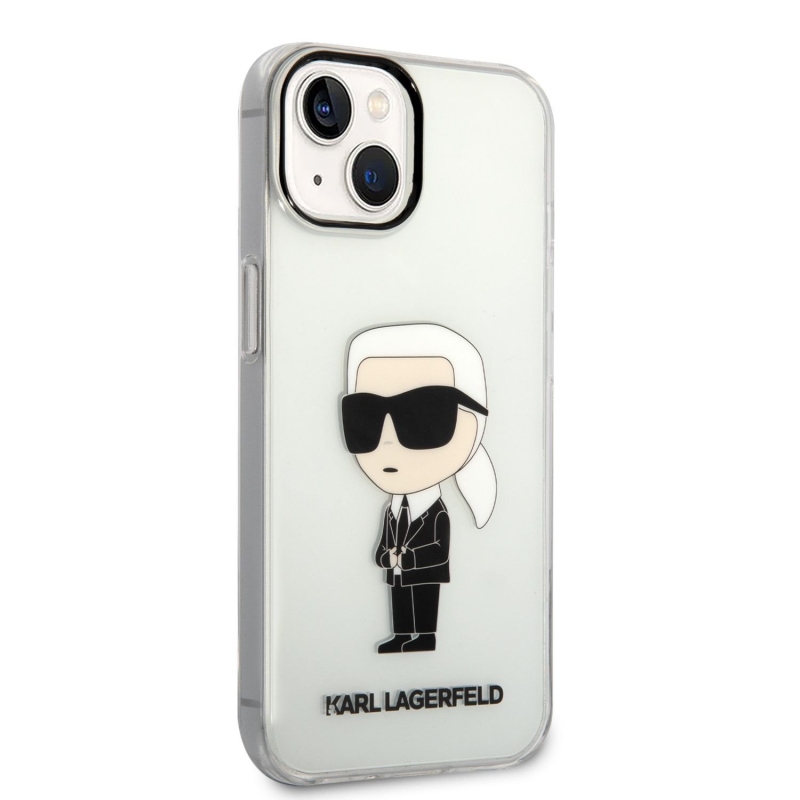 Karl Lagerfeld IML Ikonik NFT zadní kryt pro iPhone 14 průhledný