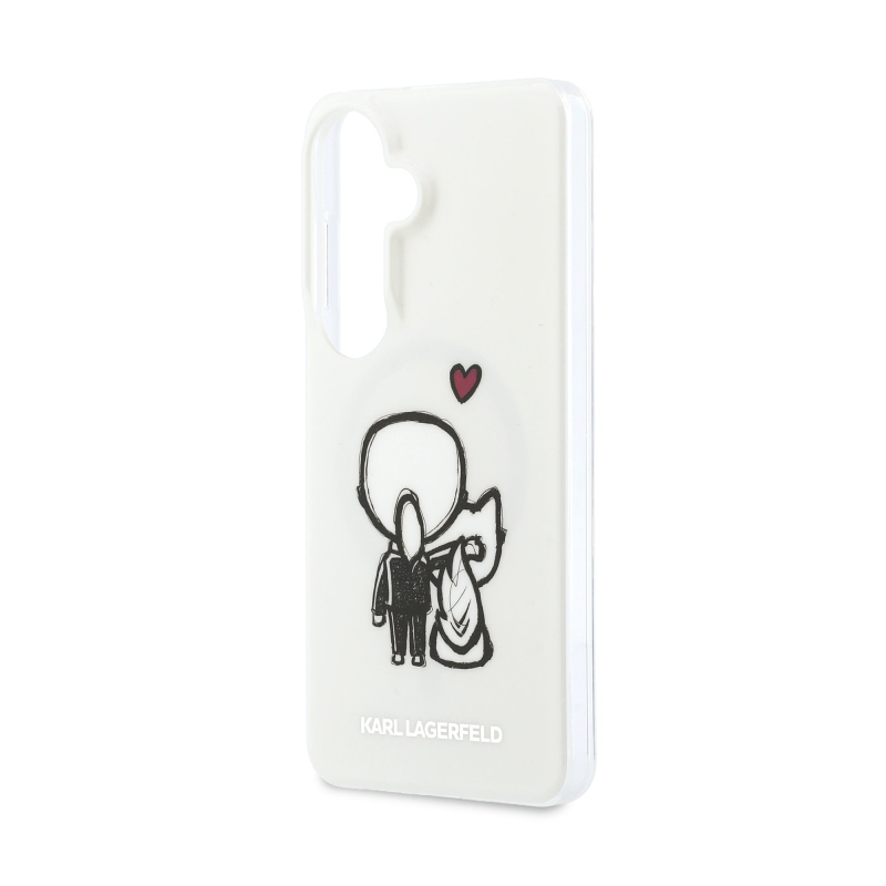 Karl Lagerfeld IML K&CH Back Logo Magnetic Back Cover pre Samsung Galaxy S26 Transparent