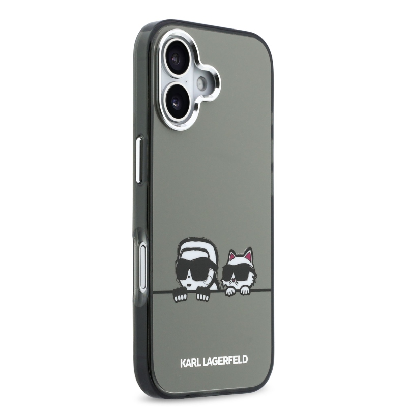 Karl Lagerfeld IML K&CH Heads Logo MagSafe Back Cover pre iPhone 17 Black