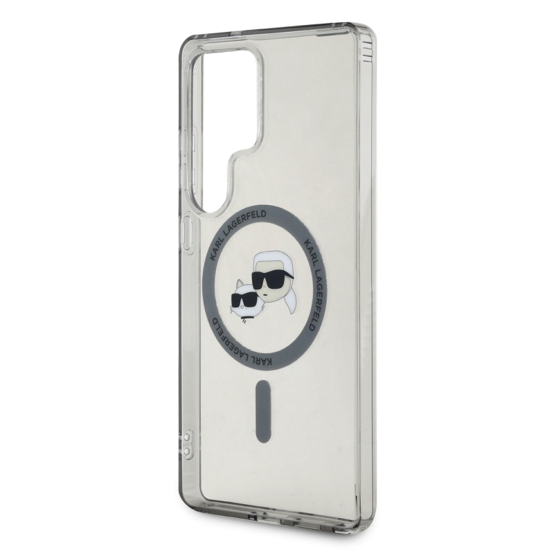Karl Lagerfeld IML K&CH Heads MagSafe zadný kryt pre Samsung Galaxy S25 Ultra Black