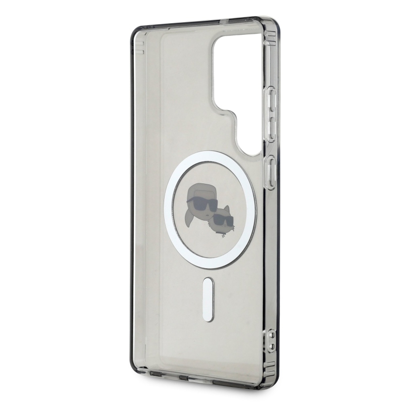 Karl Lagerfeld IML K&CH Heads MagSafe zadný kryt pre Samsung Galaxy S25 Ultra Black