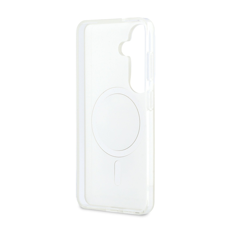 Karl Lagerfeld IML K&CH Peekaboo Logo Magnetický zadný kryt pre Samsung Galaxy S26 White