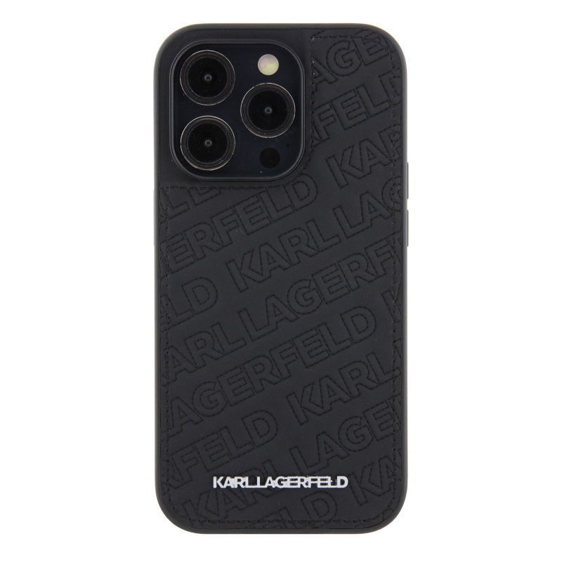 Karl Lagerfeld PU Quilted Pattern Zadný Kryt pre iPhone 15 Pro Max Black