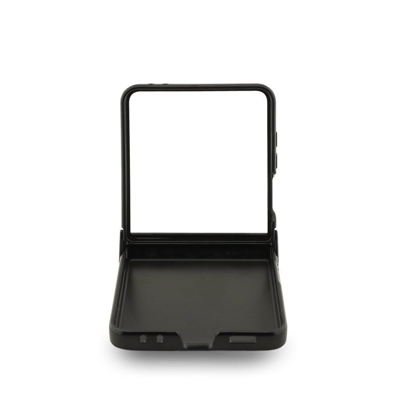 Karl Lagerfeld PU Saffiano Karl and Choupette Zadný Kryt pre Samsung Galaxy Z Flip 7 Black