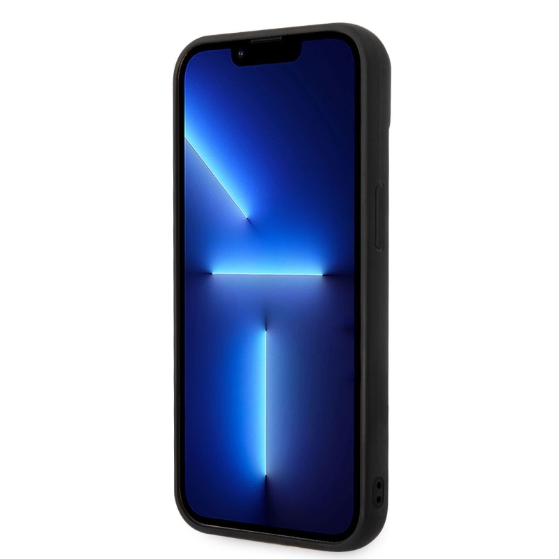 Karl Lagerfeld Quilted Puffy Ikonik Logo zadný kryt pre iPhone 14 Plus čierny