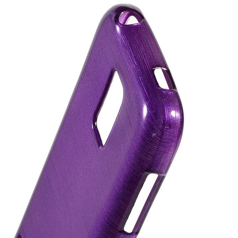 Kartáčové puzdro pre Samsung Galaxy S5 mini G-800- fialové