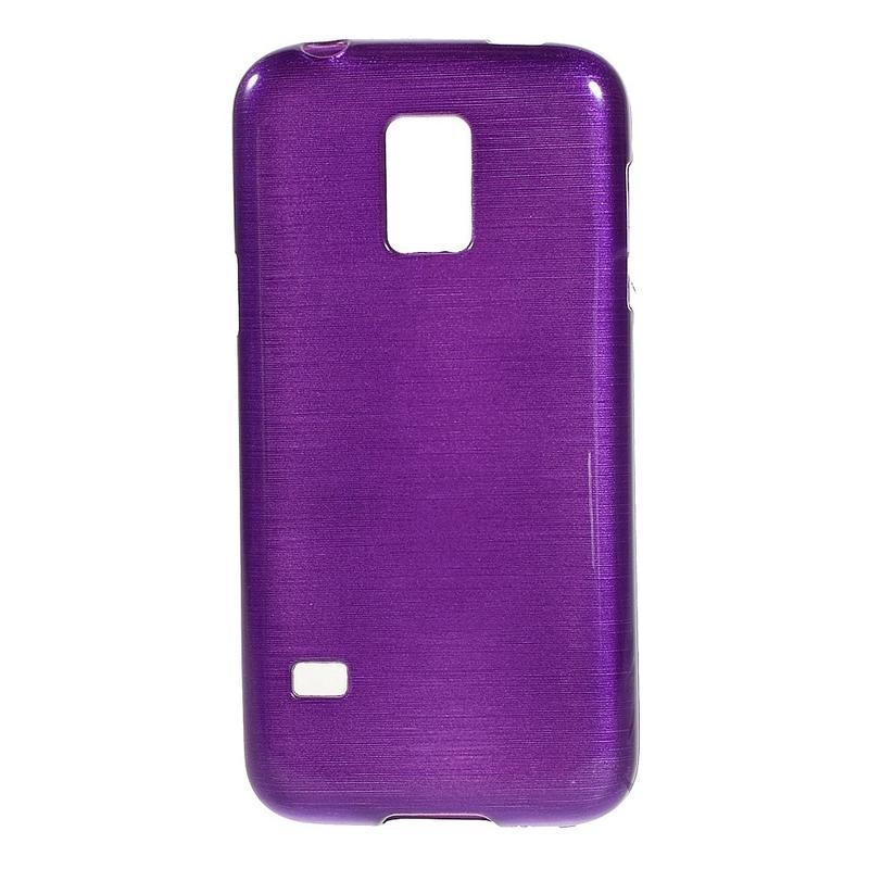 Kartáčové puzdro pre Samsung Galaxy S5 mini G-800- fialové