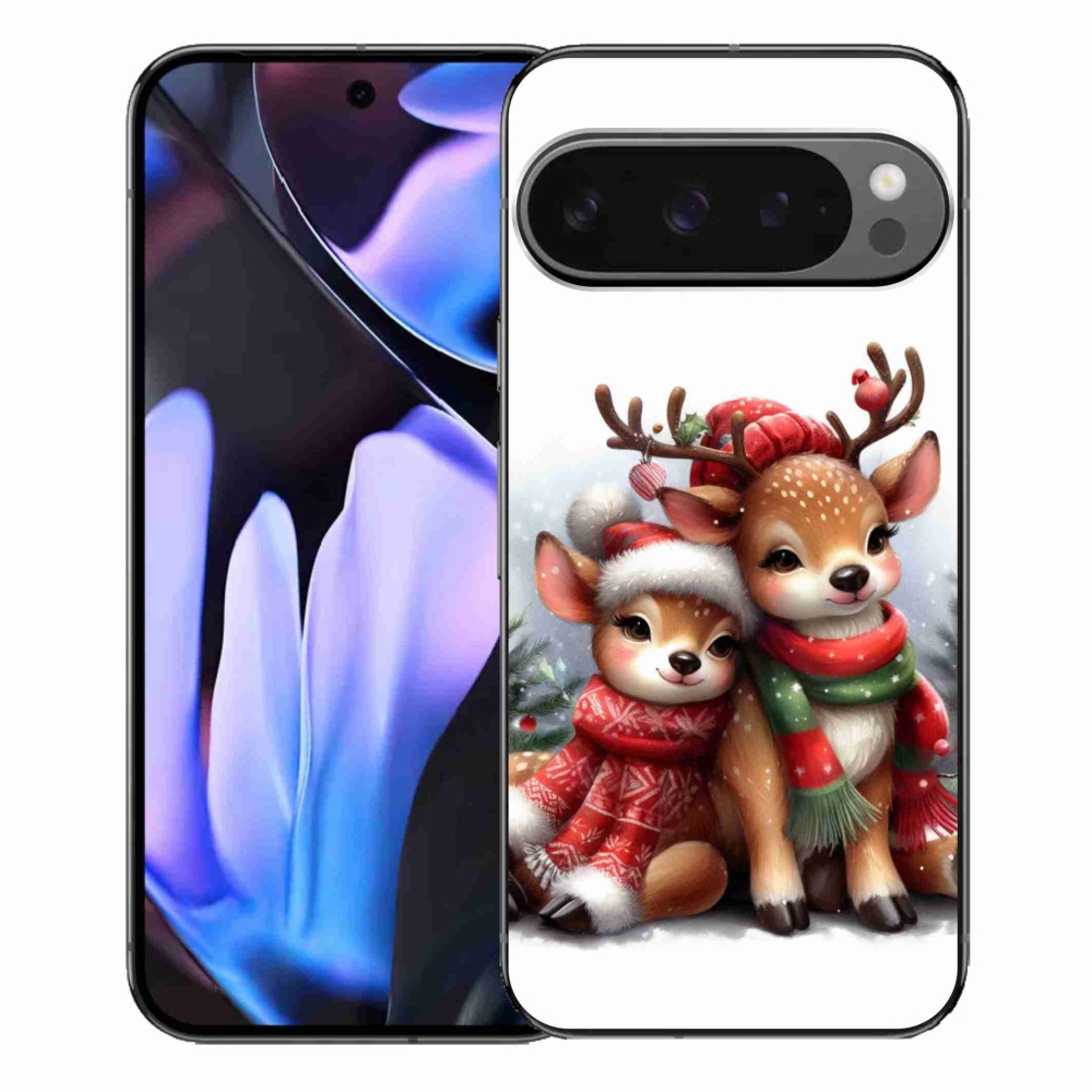 Gélový kryt mmCase na Google Pixel 9 Pro XL - vianočné soby