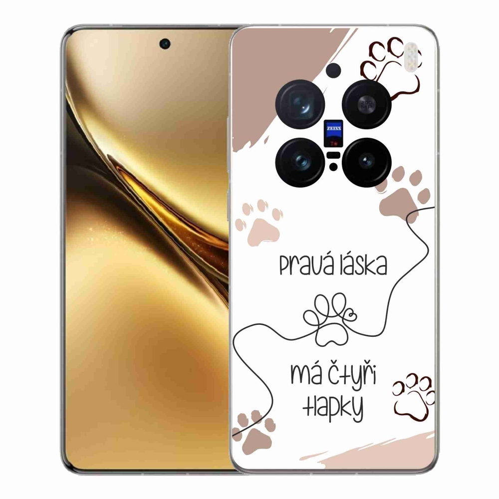 Gélový kryt mmCase na Vivo X200 Pro 5G - psí motív 1 biele pozadie