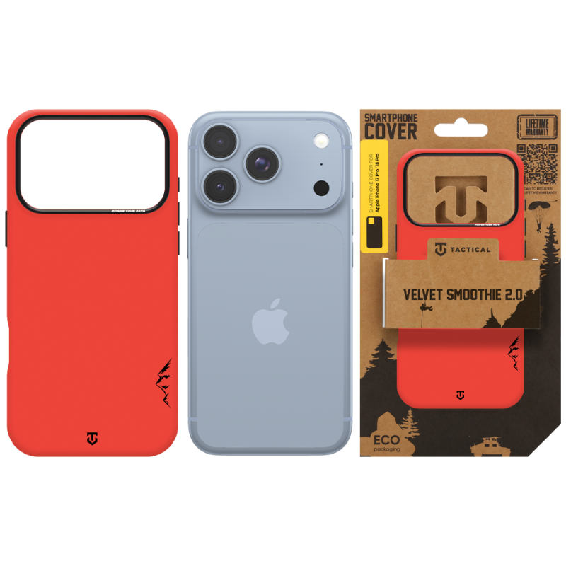 Tactical MagForce Velvet Smoothie 2.0 – puzdro pre Apple iPhone 18 Pro/17 Pro Chilli