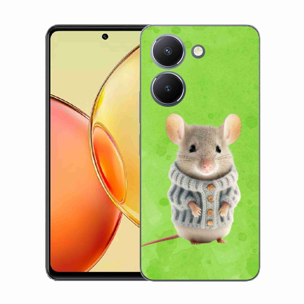 Gélový kryt mmCase na Vivo Y36 - myška vo svetri