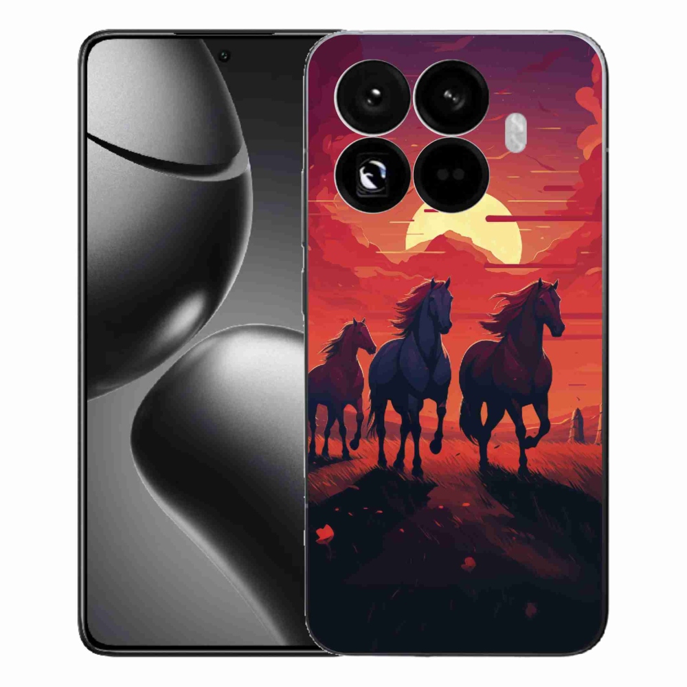 Gélový kryt mmCase na Xiaomi 15T Pro - kone a západ slnka