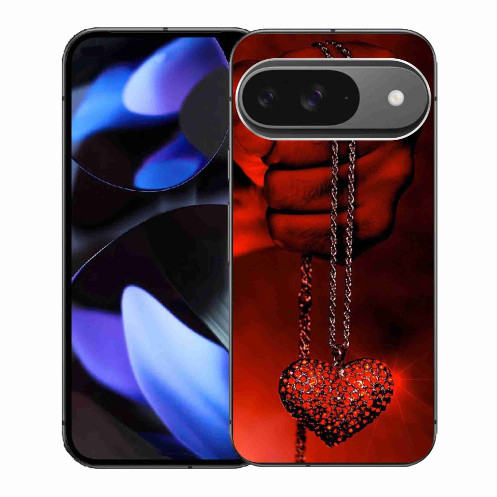 Gélový kryt mmCase na Google Pixel 9/9 Pro - náhrdelník