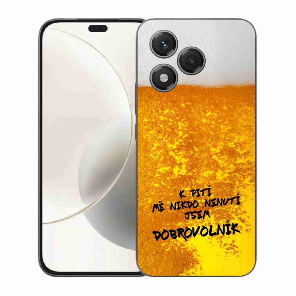 Gélový kryt mmCase na Honor 400 Lite - pivný motív 4