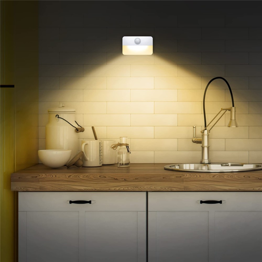 Batériové LED svetlo s pohybovým čidlom do interiéru – teplé biele