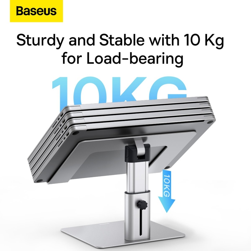 Baseus LUJS000012 Metal Adjustable Laptop Stand Silver