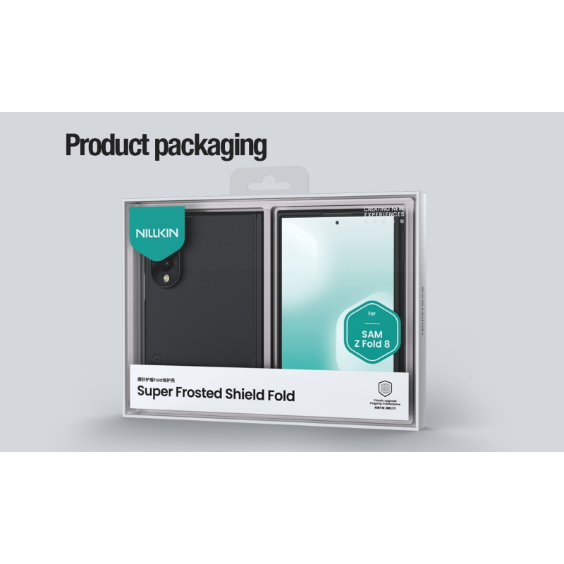 Nillkin Super Frosted FOLD Magnetic zadný kryt pre Samsung Galaxy Z Fold 8, čierny