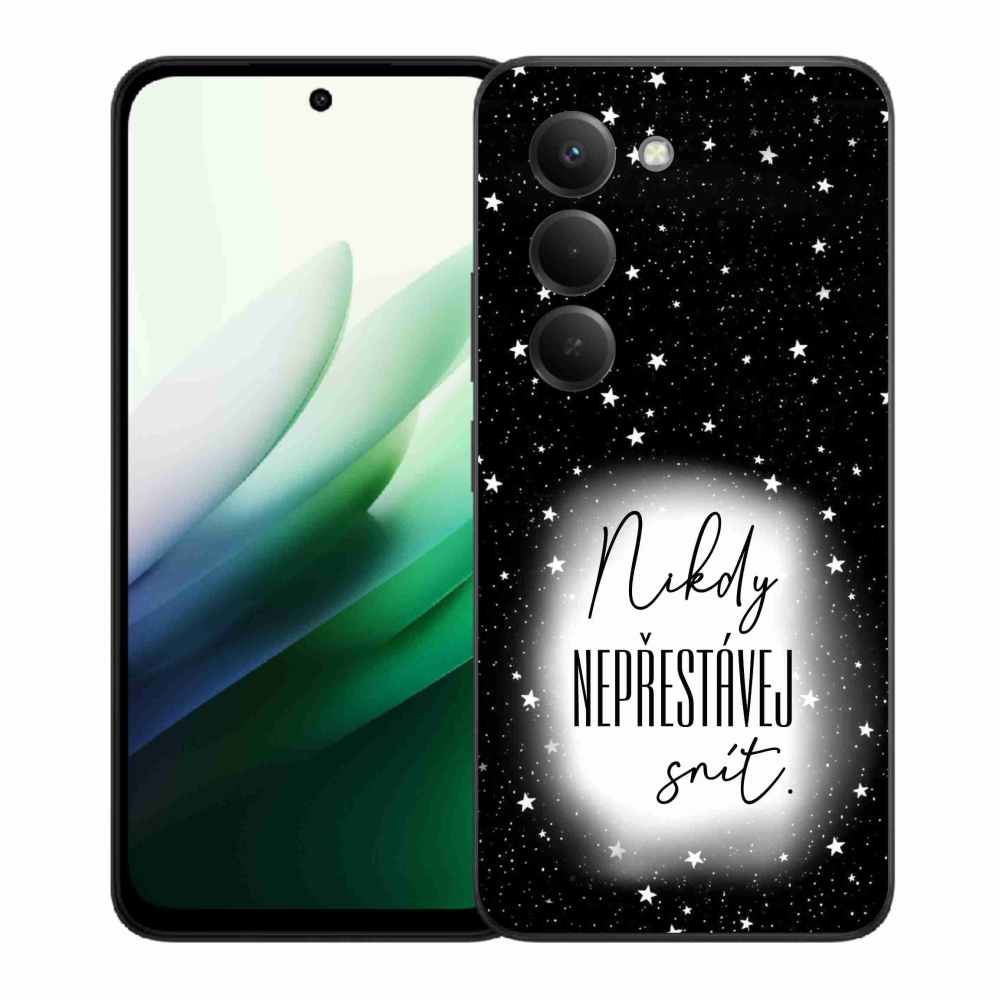 Gélový kryt mmCase na Xiaomi Redmi 15 5G - citát 1 bieločierne pozadie