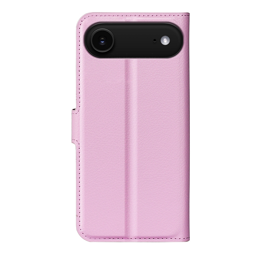 Litchi knižkové púzdro na iPhone 17 Air - ružové