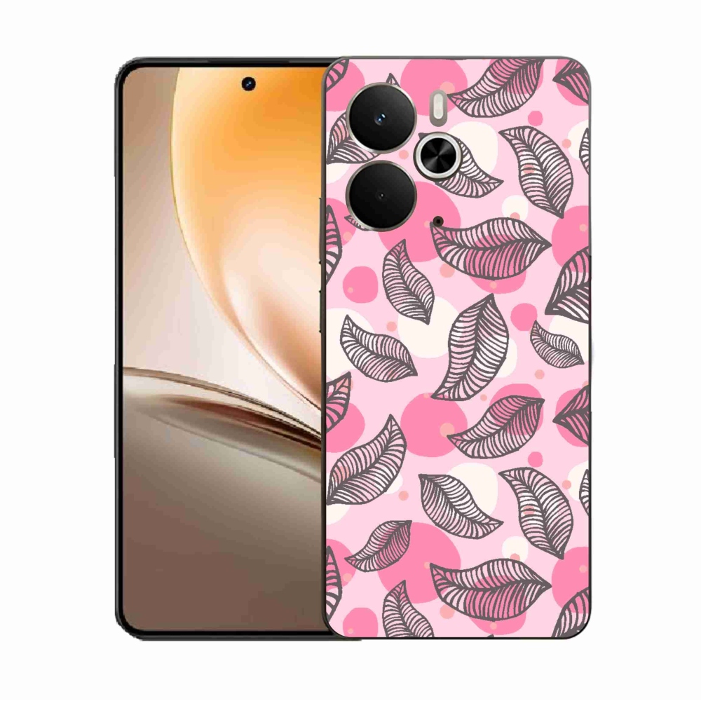 Gélový kryt mmCase na Realme 14 5G - kreslené padajúce listy
