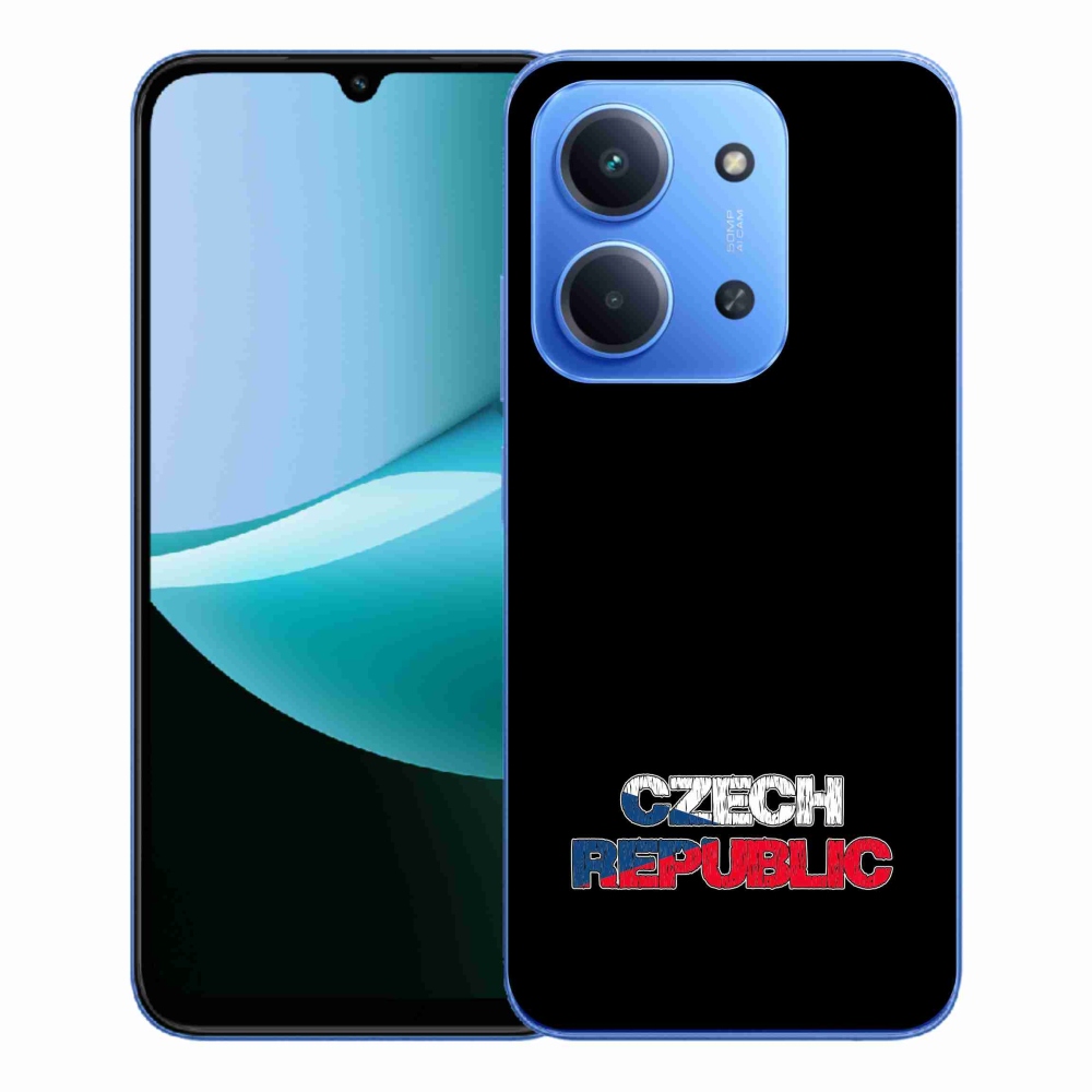 Gélový kryt mmCase na Xiaomi Redmi 15C 4G/5G (173mm) - Czech Republic čierne pozadie