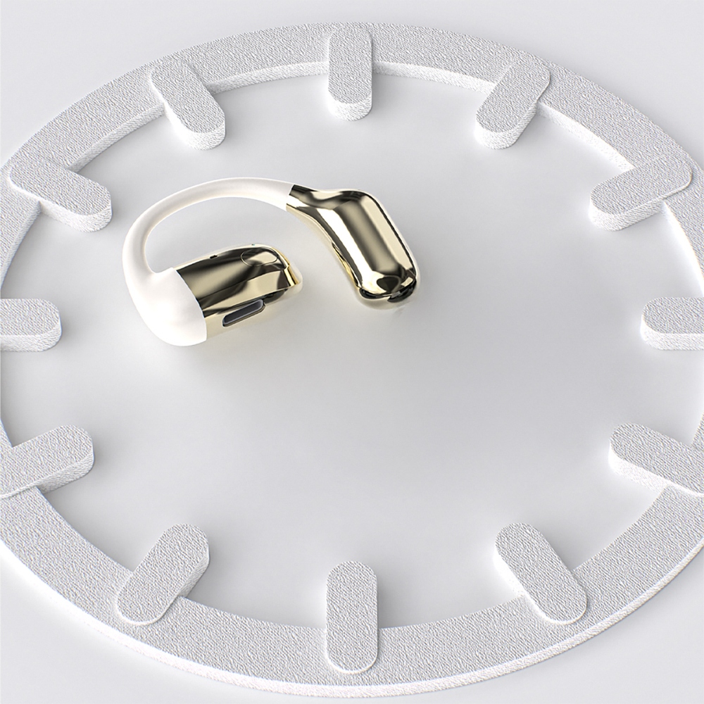 Bluetooth headset Dudao U4A OWS 5.3 na obe uši - zlatá