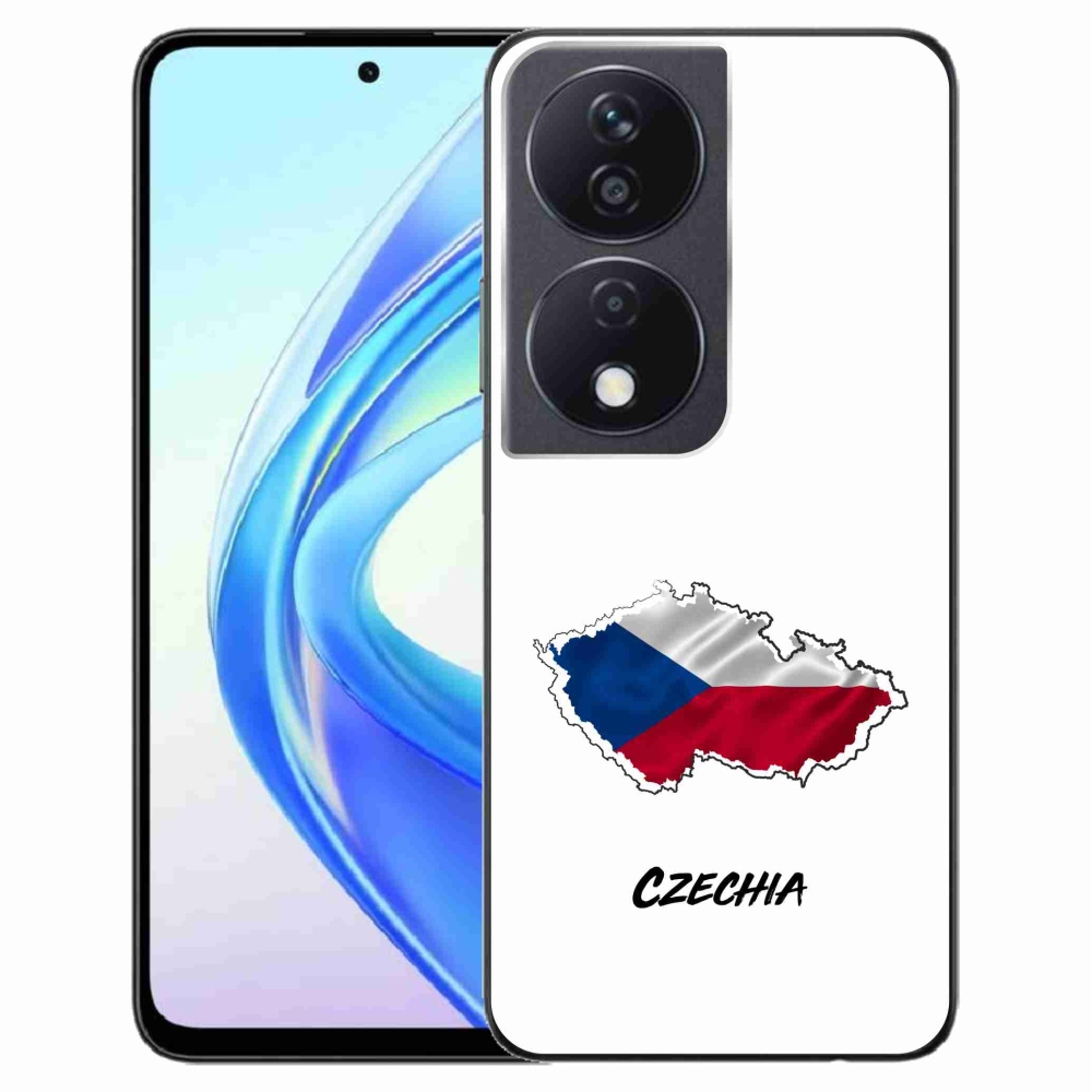 Gélový kryt mmCase na Honor X7b/Honor 90 Smart - Czechia biele pozadie