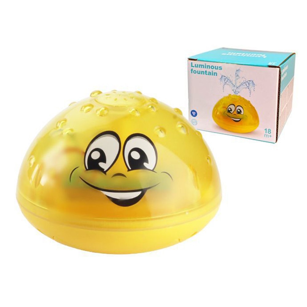 Detská svietiaca fontánka do vane s automatickým senzorom - žltá