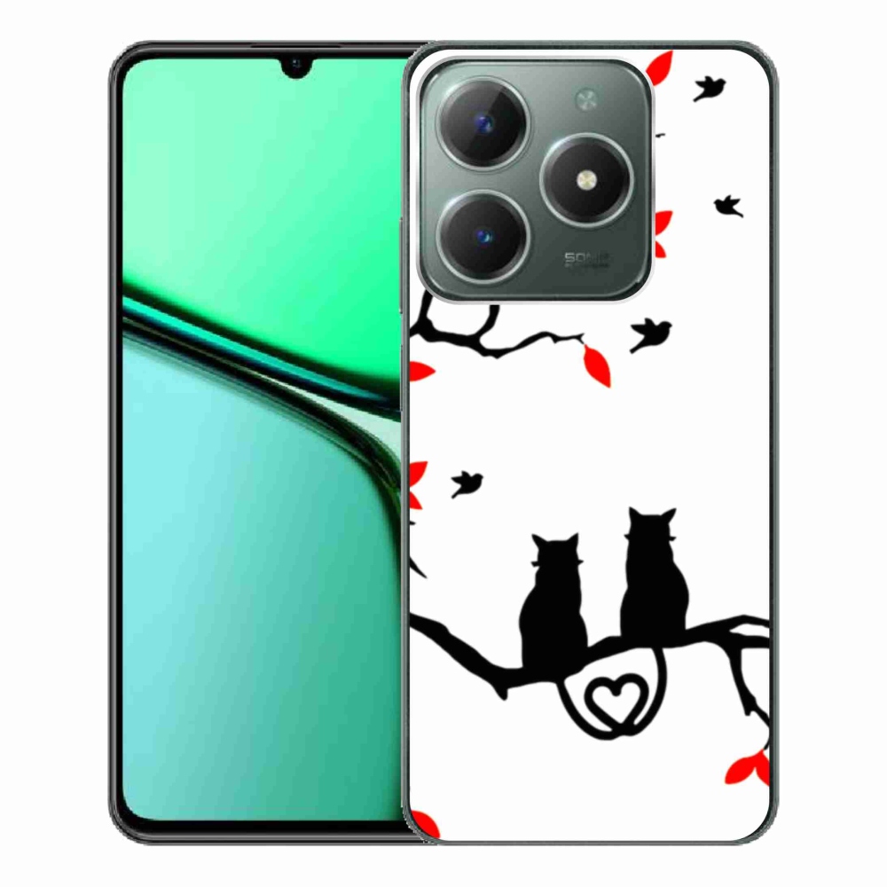 Gélový kryt mmCase na Realme C61 - mačacia láska