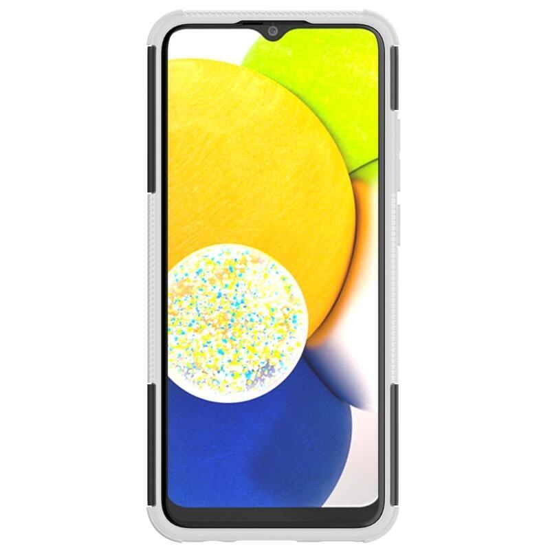 Kick odolný hybridný kryt na mobil Samsung Galaxy A03 - biely