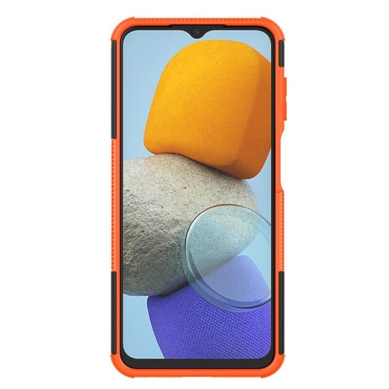 Kick odolný hybridný kryt na mobil Samsung Galaxy M23 5G - oranžový