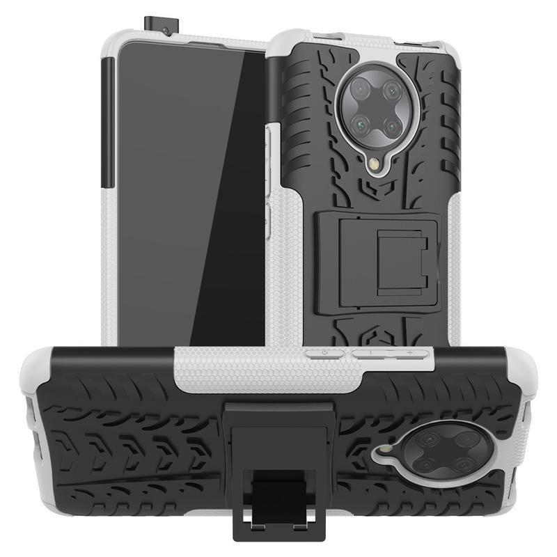 Kick odolný hybridný kryt na mobil Xiaomi Poco F2 Pro - biely