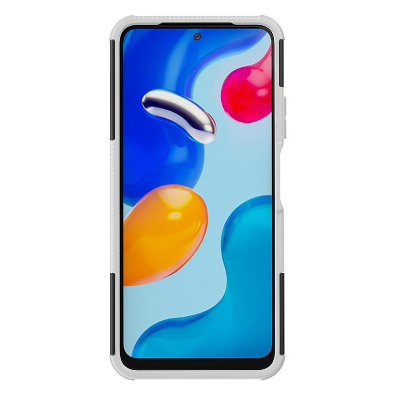 Kick odolný hybridný kryt na mobil Xiaomi Redmi Note 11 4G/Note 11S 4G - biely