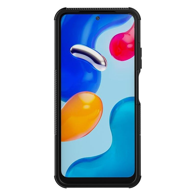 Kick odolný hybridný kryt na mobil Xiaomi Redmi Note 11 4G/Note 11S 4G - čierny