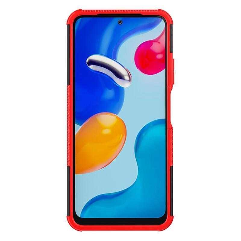 Kick odolný hybridný kryt na mobil Xiaomi Redmi Note 11 4G/Note 11S 4G - červený