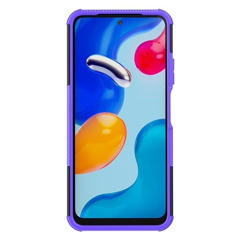 Kick odolný hybridný kryt na mobil Xiaomi Redmi Note 11 4G/Note 11S 4G - fialový