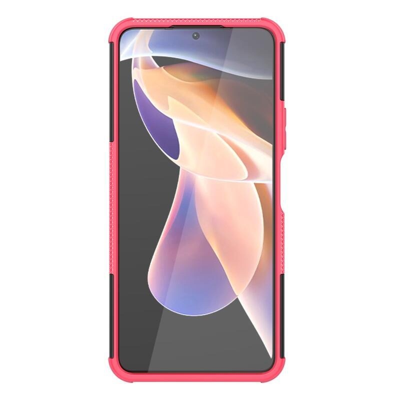 Kick odolný hybridný kryt na mobil Xiaomi Redmi Note 11 Pro + 5G - rose