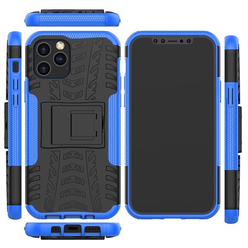 Kick odolný hybridný kryt pre mobil iPhone 12 Pro / 12 - modrý