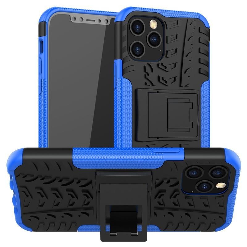 Kick odolný hybridný kryt pre mobil iPhone 12 Pro / 12 - modrý
