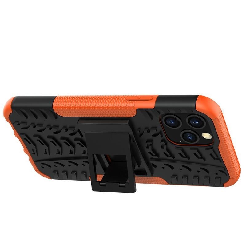 Kick odolný hybridný kryt pre mobil iPhone 12 Pro / 12 - oranžový