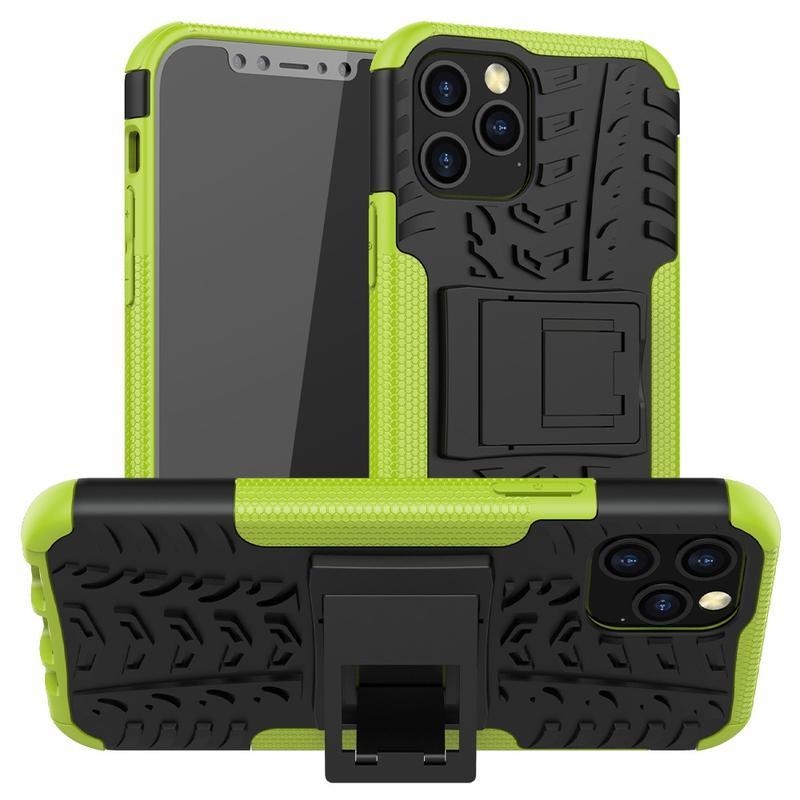 Kick odolný hybridný kryt pre mobil iPhone 12 Pro / 12 - zelený