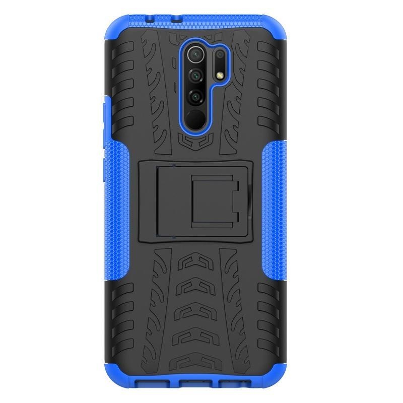 Kick odolný hybridný kryt pre mobil Xiaomi Redmi 9 - modrý